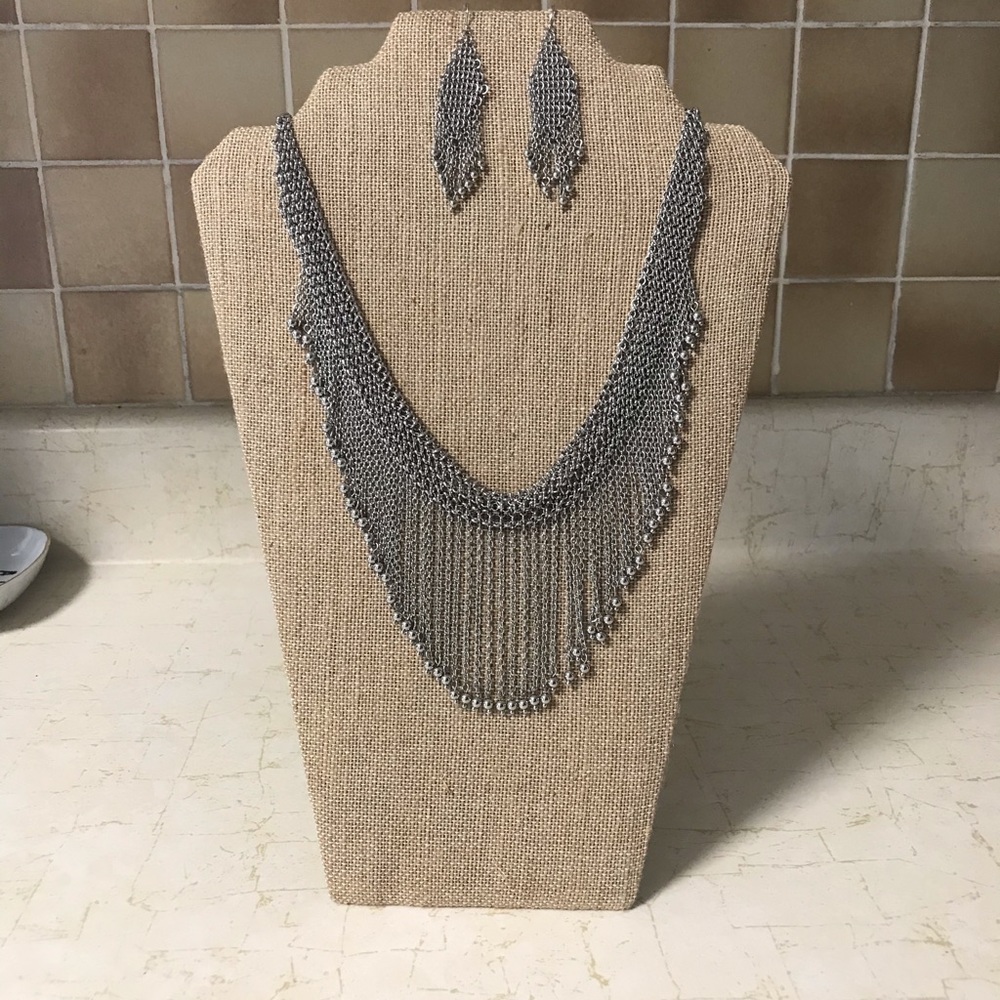 Chloe and Isabel Waterfall necklace and earrings